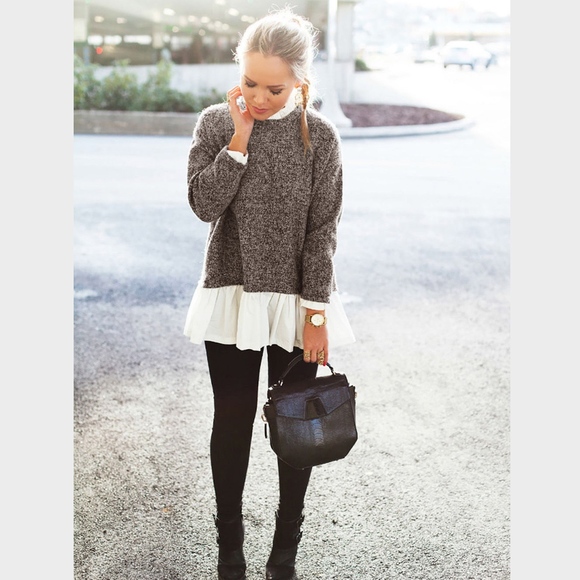 Faux Undershirt Pullover - Picture 2 of 8